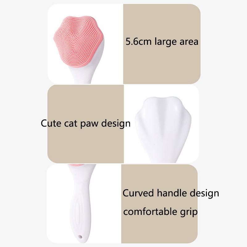 Soft Silicone Face Cleansing Brush Skin Pore Deep Cleansing Remove Dead Skin Cells Facial Clean Brushes Women Skincare Tools