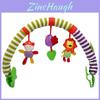 Baby Car Seat Clip Hanging Toy With Music And Colorful Fabric For Infant Development