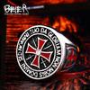 Beier 316L Stainless Steel Temple Red Cross Knight Men's Ring Shield Guards High Quality Jewelry Wholesale Gift