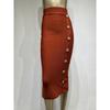 Button Up High Waisted Slim Fit Skirt Button High Waist Figure Flattering Sheath Skirt