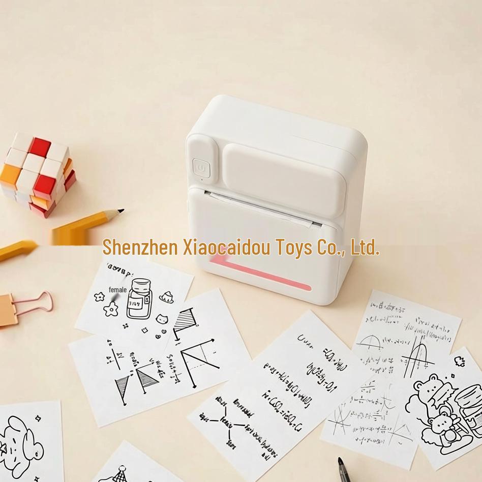 Compact Bluetooth Thermal Label Printer for Sticky Notes and Adhesive Stickers