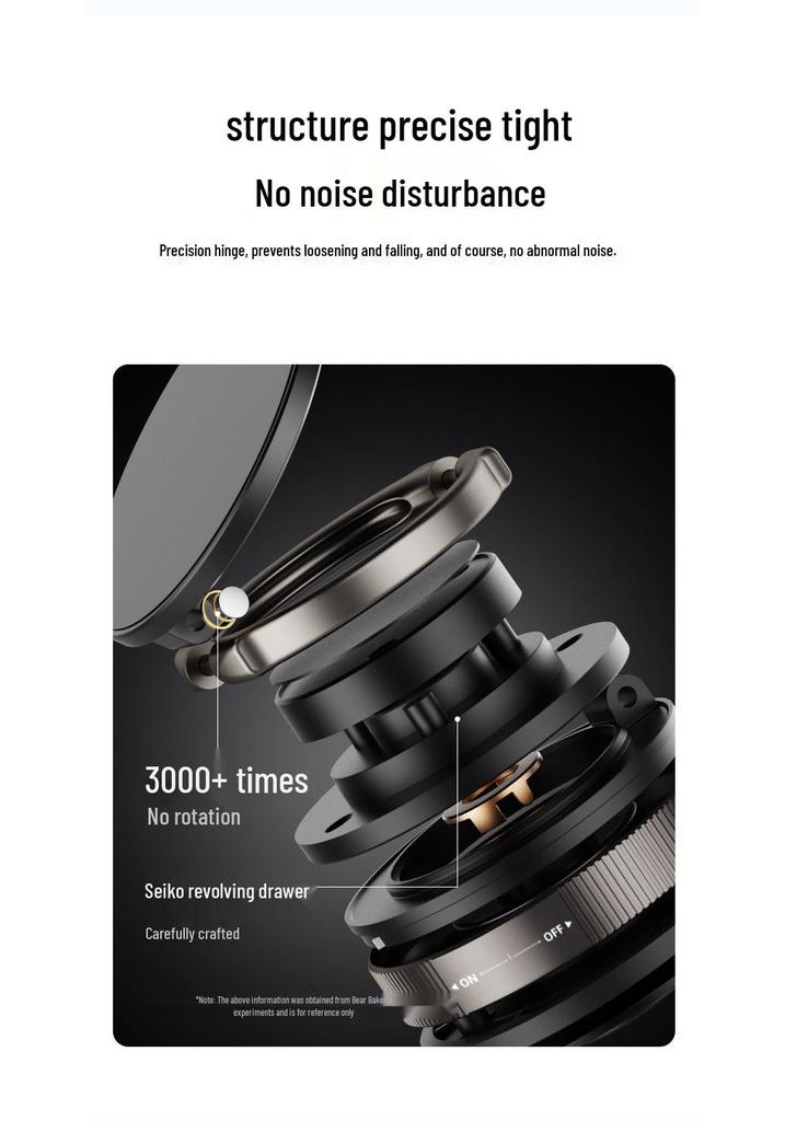 Multi-functional T28-2 Anti-shake Magnetic Car Phone Holder with Vacuum Suction Cup for Dashboard