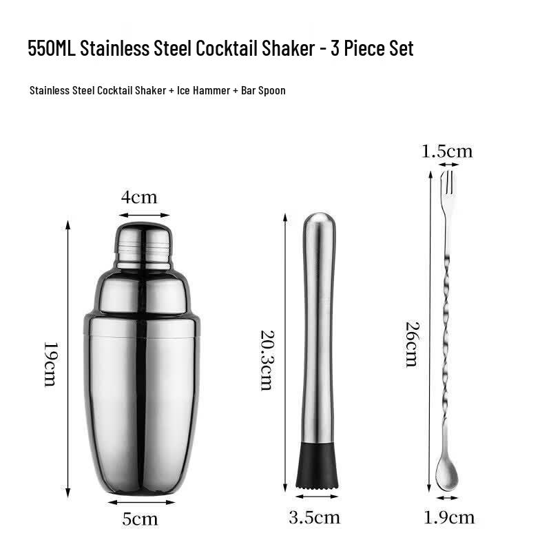 UO SO Stainless Steel Cocktail Shaker Set