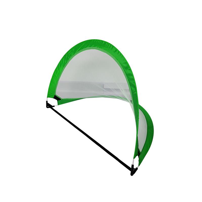 But de football portable pliable pour enfants, d'extérieur, avec filet pour s'amuser en famille
