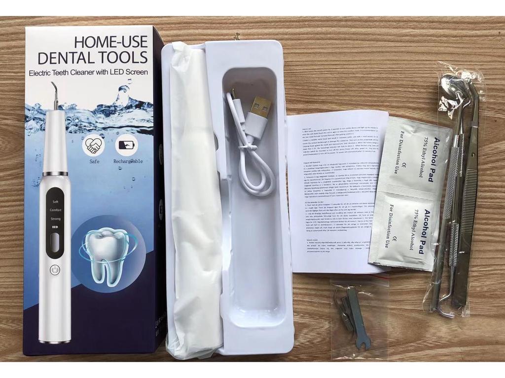 Portable Ultrasonic Electric Tooth Cleaner - Tartar & Plaque Remover, Teeth Whitening Device