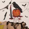 Halloween Crow Pumpkin Blood Print Bedroom Living Room Home Decoration Wall Stickers Self-adhesive