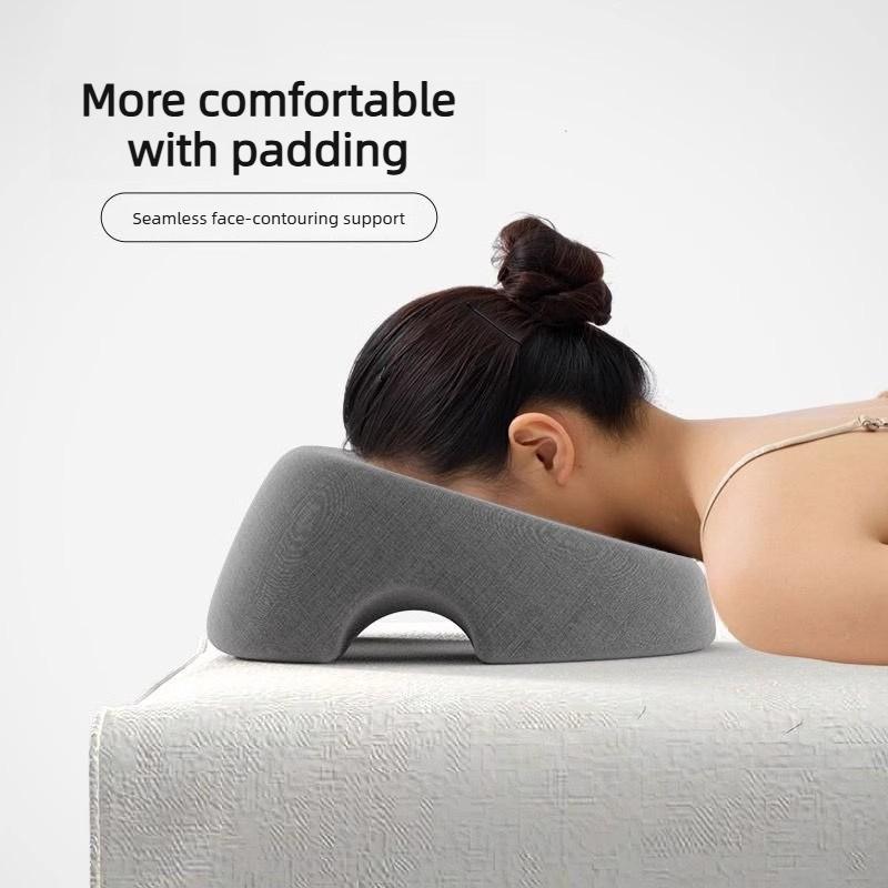 Professional Ergonomic Face Down Pillow Head Rest Support Pillow Anti Slip Bottom for Beauty Salon Spa Massage Pillow