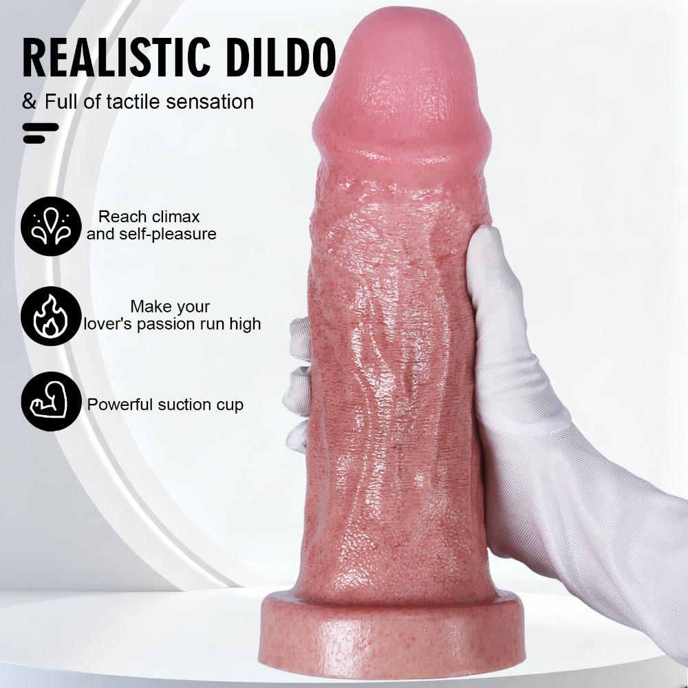 Oversized Extra Thick Silicone Realistic Dildo - Female Adult Pleasure Toy