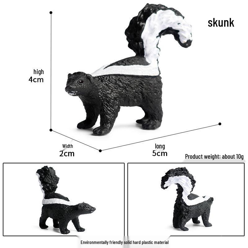 Children s Skunk Wild Animal Cognitive Toy Figure