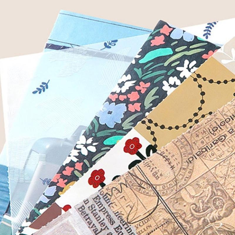 64 Sheets Antique Scrapbooking Background Paper Oil Painting Themed Craft Paper for Journal Embellishment Gift Packaging