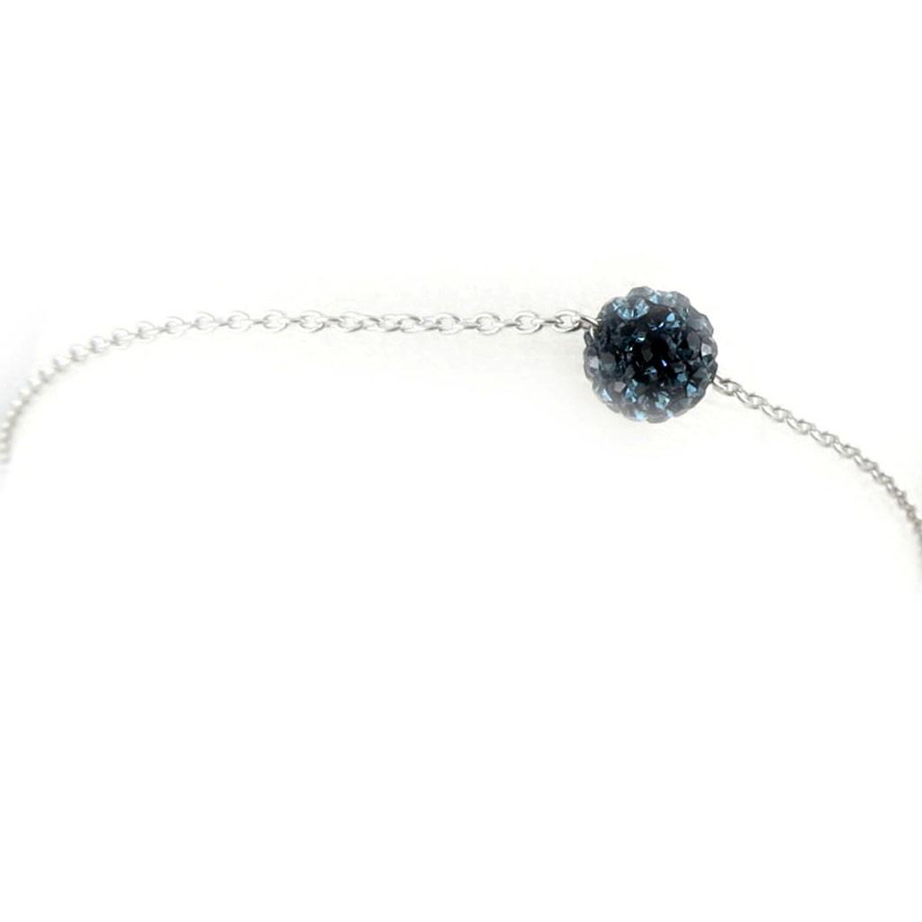 Les Trésors De Lily [K9562] - Bracelet Argent 'Sissi' bleu - 6 mm