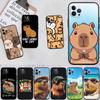 LO19 Cartoon  Capybara Soft Shell Phone Case for Redmi Note 10 11 12 Pro Max 10S 10C 10T 11A 11S 12S 12C