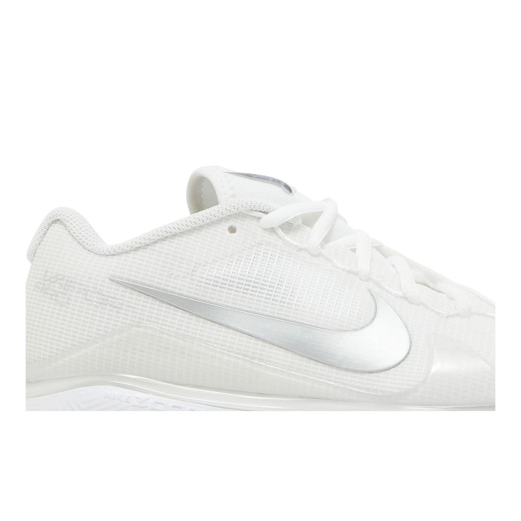 Womens NikeCourt Air Zoom Vapor Pro 'White Metallic Silver' (women's sizes) White / Metallic Silver Tennis Shoes CZ0222 108