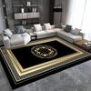 Golden Decorative Rug For Living Room Luxury Style Entrance Floor Mats Lounge Soft Antiskid Carpet Bedroom Bedside Rugs Washable