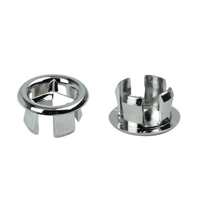 2PCS High Quality Chrome Trim Overflow Ring Sink Round Ring Bathroom Supplies Ceramic Basin Hot Sale Overflow Spare Cover Plastic Popular  Unique
