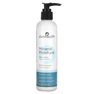Mineral Moisture, Daily Lotion, White Coconut, 8 Fl Oz (240 Ml)
