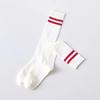 Sports Style Calf Socks Japanese Korean Student JK Stripe College Style Girl Cotton Socks Pile Up Socks Baseball Stockings