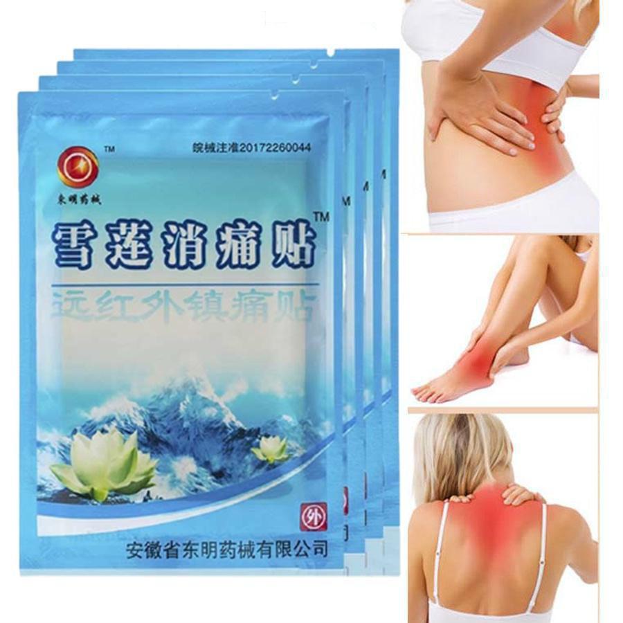48Pcs/6Bags Chinese Snow Lotus Pain Relief Plaster for Shoulder Neck Back Pain Knee Joint Pain Muscle Pain