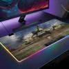 HD W-World Of T-Tanks Podkładka pod mysz Podkładka pod mysz z podświetleniem RGB Podkładka pod mysz do laptopa Podkładka pod mysz dla gracza laptopowego Akcesoria do gier na biurko komputerowe