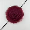 Exquisite Fabric Rose Choker Necklace Delicate Floral Neckband Versatile Neck Jewelry for Parties Birthdays and Weddings