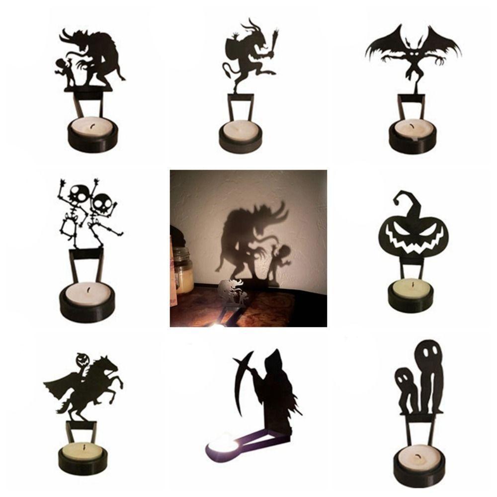 

Металлический тыквенный рыцарь Подсвечник Прочный подсвечник Проекция Подсвечник Дом