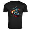 Astronaut Dancing On Asteroid Space Graphic T-Shirt