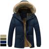 Men's Military Coat Thicken Warm Outwear Parka Hooded Jacket Outdoor Winter Fashion