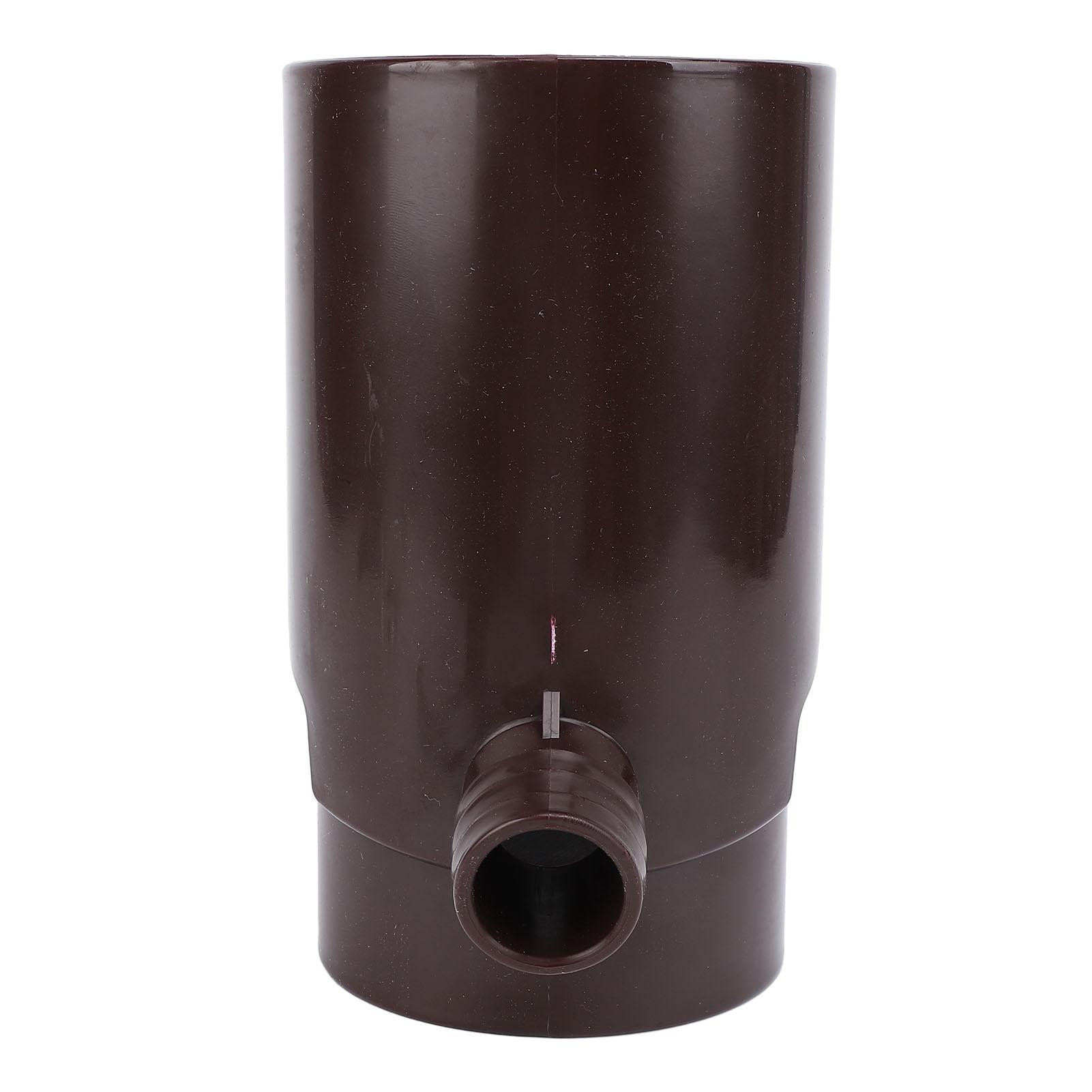 

10cm Rainwater Collection System Efficient Round Downspout Diverter for Irrigation Systems Aquariums Brown коричневый