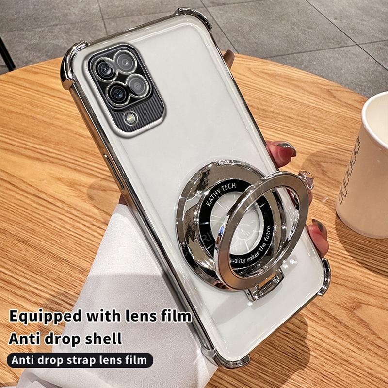 

Магнитная беспроводная зарядная подставка с четырьмя углами, противоударное покрытие, чехол для Samsung Galaxy A12 A22 A51 A03s A02s A06 A16 A25 A55 A13 A23 A53 A14 A34 A54 A55 5G