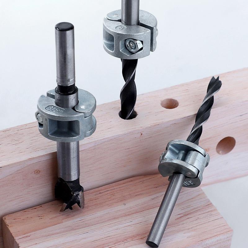 Metric & Imperial Drill Bit Stop Collar Limit Ring Locking Thrust Ring Set for Drill Positioning Woodworking Tool Accessories