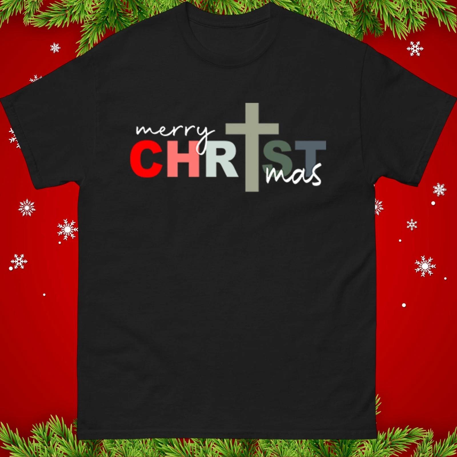 Christ Jesus Christmas T Shirt Christianity Xmas Tee Top, Xmas Festive Gift Top 2XL