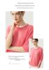 Lekasha Women's Cashmere Goat Wool Relaxed Round Neck Short Sleeve Base Layer Top
