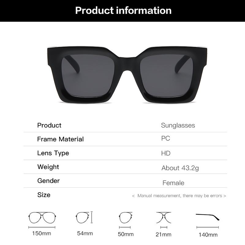 Fashion Vintage Luxury Square Sunglasses Women Men Punk Big Frame Rivet Classic Shades Designer Brand Sun Glasses