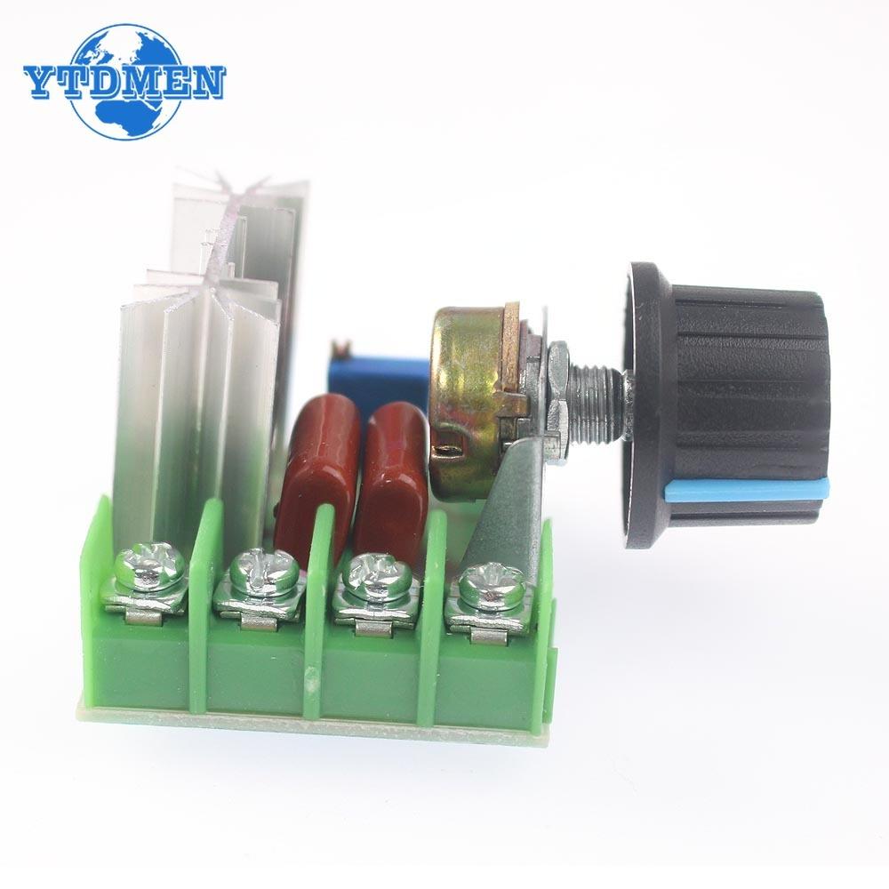 Voltage Regulator 2000 Watt AC 50V-220V Dimmer Motor Speed Controller Thermostat Hight Power Electronic Voltage Regulator Module