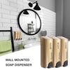 Triple 350ml Shower Bath Shampoo Soap Dispenser Large Capacity  Wall-Mount Washing Lotion Box for Bathroom Kitchen Accessories