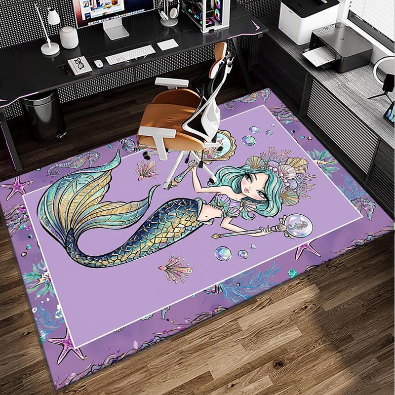 Dreamy Fairy Tale World Office Rug Chair Mat, Entryway Carpet, Suitable for Front Door, Bedroom, Living Room, Desk, Holiday Gift