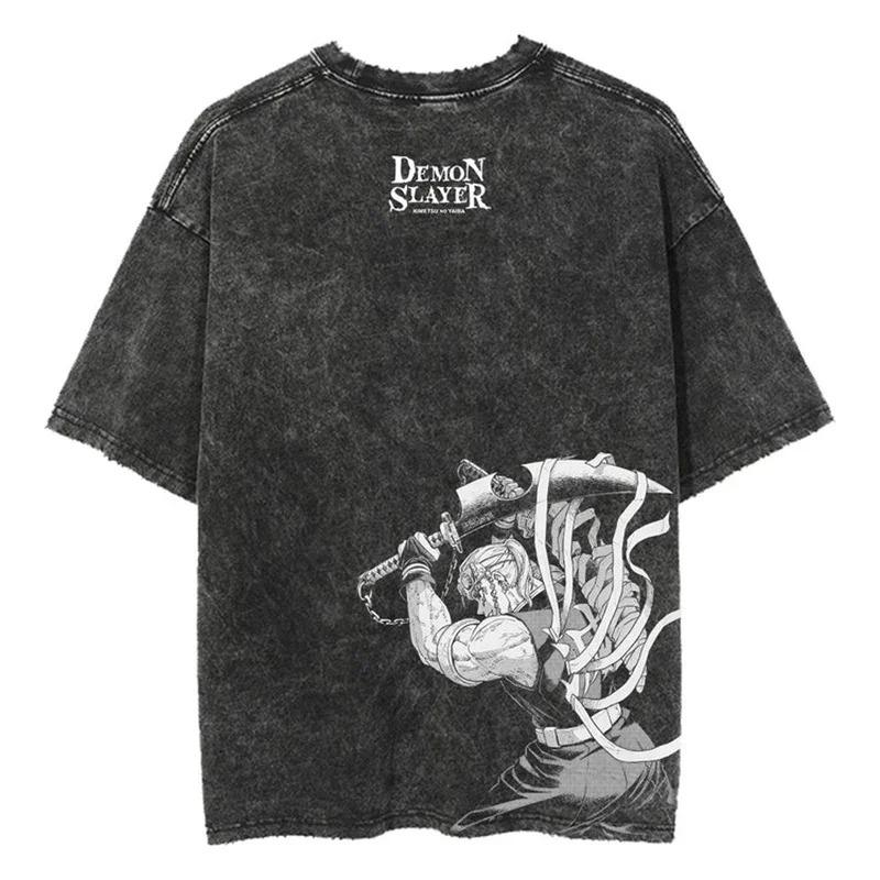Hot Anime Demon Slayer Kamado Nezuko Print Tee Men Women Manga T-shirts Casual Loose T-shirt Harajuku Unisex Cotton T Shirt