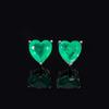 Wind Paraiba Sapphire Pendant Women'S Jewelry Set Emerald Love Necklace Earrings