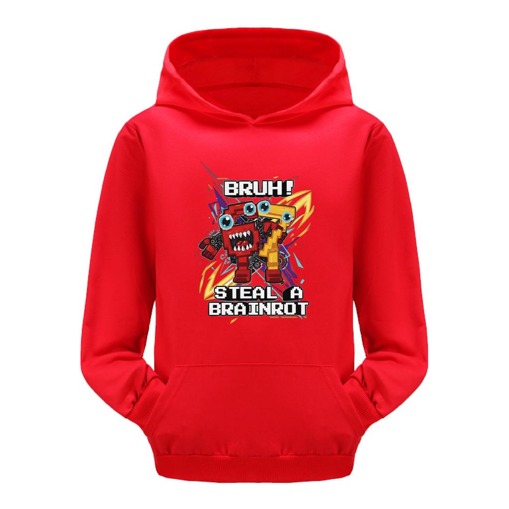 5227 Dětské Chlapecké Dívčí Ukradni Mozkovou Hnilobu 67 Šest Sedm Tištěné Ležérní Mikiny s Dlouhým Rukávem a Kapucí