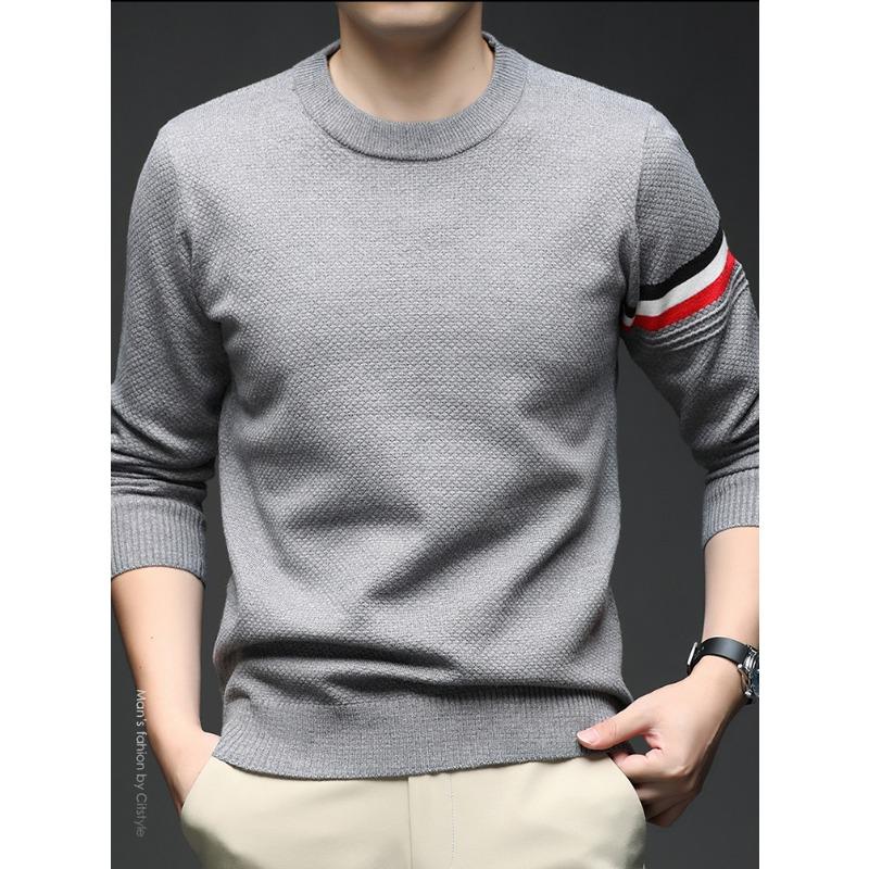 Men Fashion Casual Thick Knitted Pullover Warm Bottoming Sweater Top