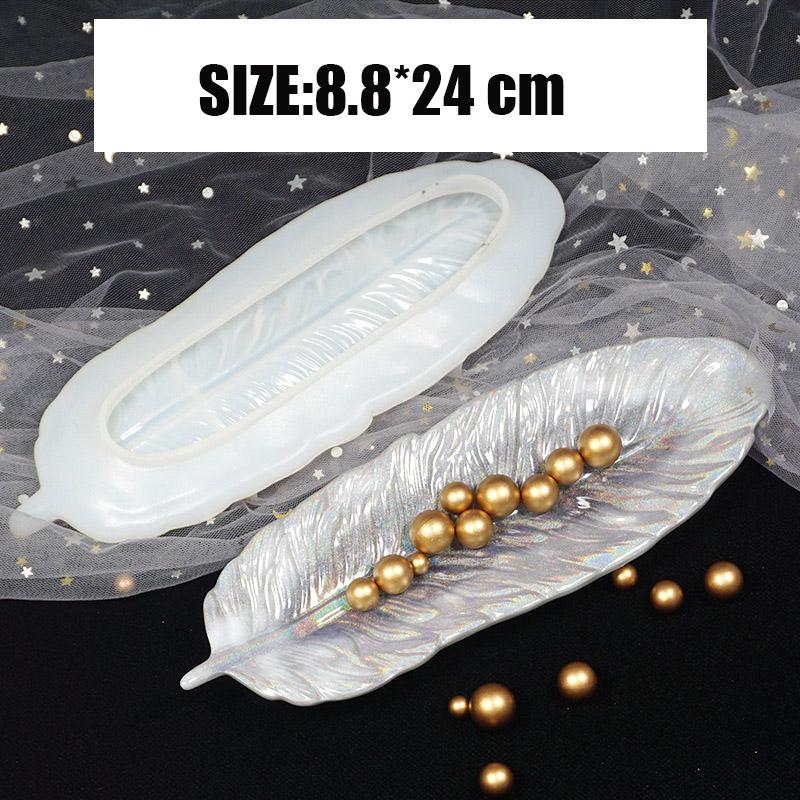 

Birds Feather Shape Storage Box Silicone Mold for Handmade Making DIY Cement Plaster Epoxy Resin Mould Jewelry Storage Tools