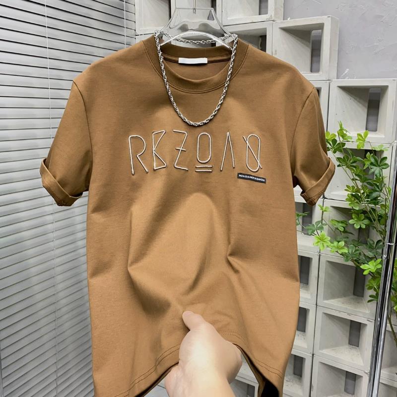 

Модные футболки с круглым вырезом, коротким рукавом и надписью, мужская одежда 2025, лето, новые, свободные, повседневные топы, универсальные футболки 3XL