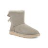 UGG Bailey Bow Ii Suede Warm Non-Slip Short Snow Boots Women Boots Light-Gray 1016501-GOA