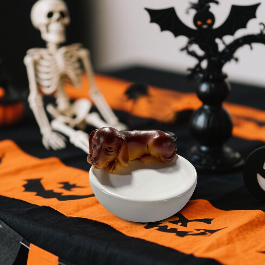 Szczeniak Świecznik Ozdoby Ozdoby z żywicy Rzemiosło