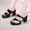 High Quality Sandals for Women 8cm  Heel New  Summer Platform Open Toe Elegant Shoe