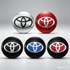 4 Stück 56mm Auto Radnabenkappen Aufkleber Abzeichen Emblem Dekoration Aufkleber für Toyota Corolla Auris Yaris CHR Rav4 Hilux - Styli