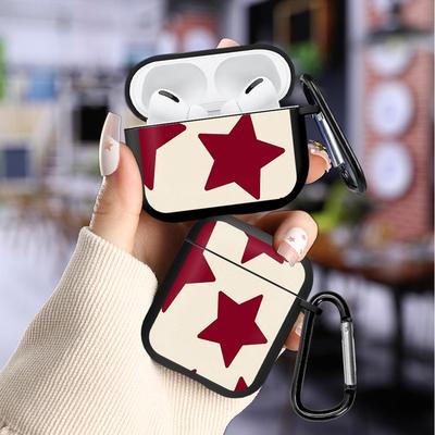 Earphone Cases Cover Case For Airpods Pro3 Pro2 2 4 3 1 Pro Retro Red Star