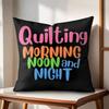 Morning Noon Cushion Cover Natural Linen Organic Fabric DoubleSided Printing Couch Pillow Covers Home Decor
