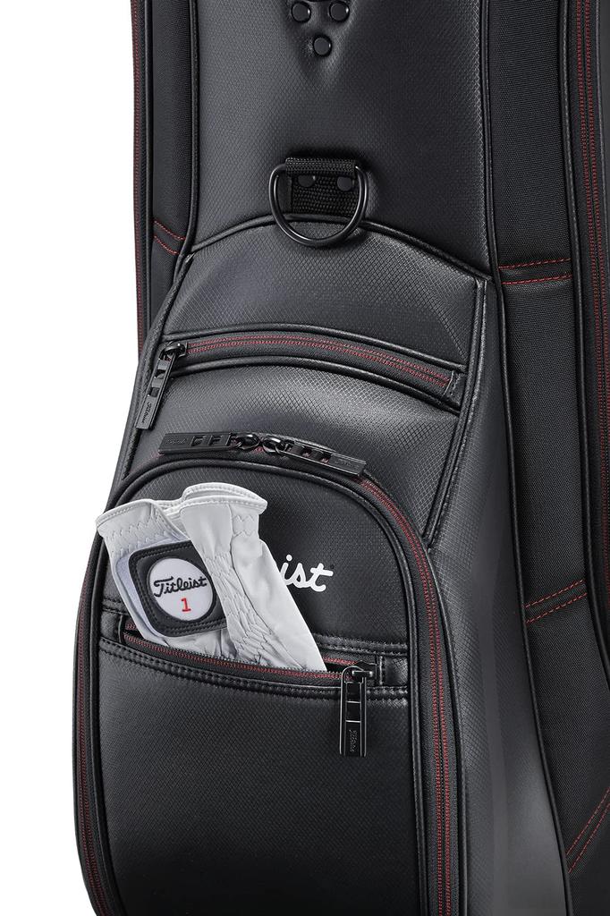 TITLEIST Aspira Caddy Bag TB23ACBA-06 BKRD Black/Red