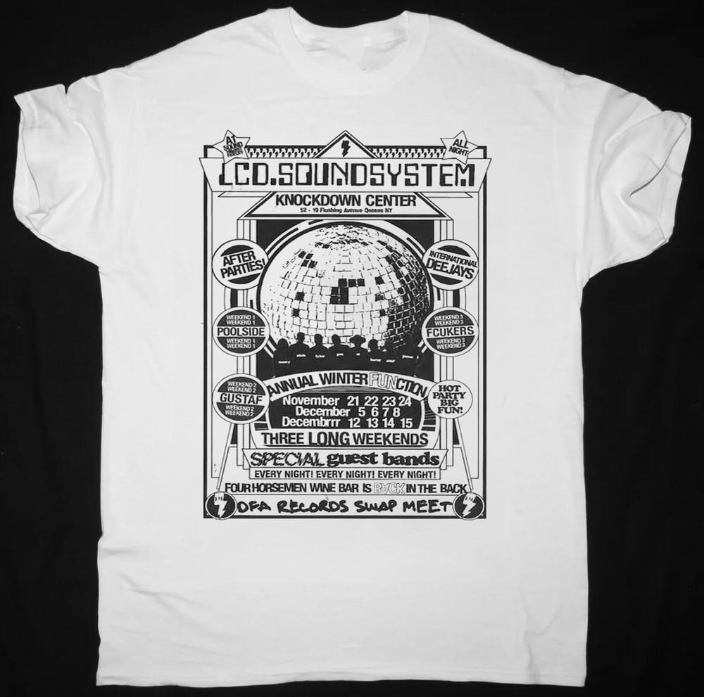 NEW LCD Soundsystem 2025 Tour Band  White All Size S to 5XL OM1935 Unisex T-Shirt XXL